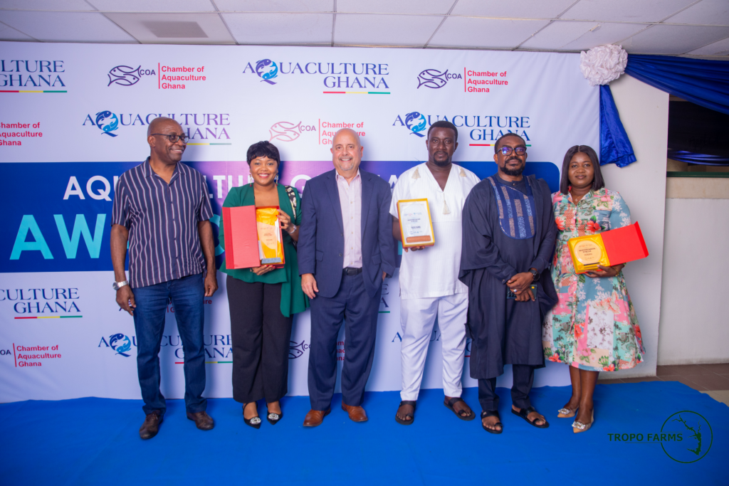 Tropo Farms Ltd bags 3 prestigious awards at Aquaculture 2024